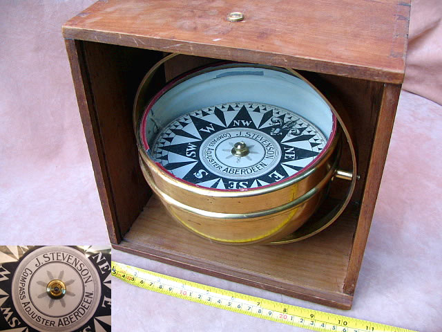 Mid 19th century ships compass